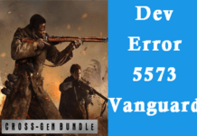 Dev Error 5573 Vanguard
