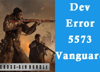 Dev Error 5573 Vanguard